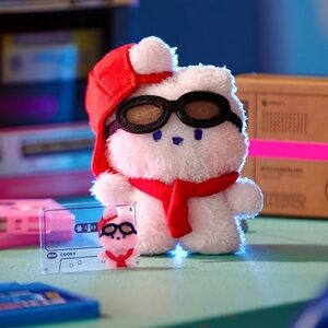 NIB BT21 Line Friends Minini Plush w/Stereo Cassette Player Box